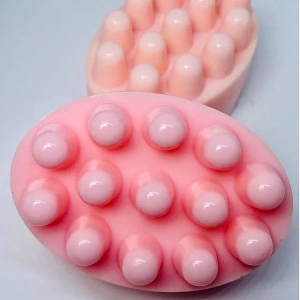 Natural Handmade Massage Bar Soap | Organic Moisturizing Body Soap | Firming & Smoothing Skin Care
