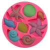 Ocean Shell & Scallop Silicone Mold | DIY Chocolate, Fondant & Cake Decoration Baking Tool | Sea Theme Sugar Craft Mold