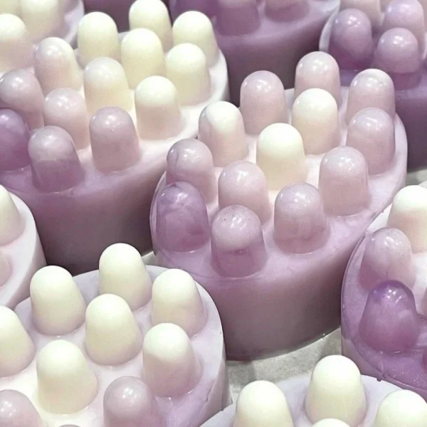 Natural Handmade Massage Bar Soap | Organic Moisturizing Body Soap | Firming & Smoothing Skin Care