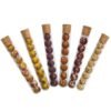 8-Piece Blooming Flower Tea Set | Natural Dry Flower Tea Balls in Glass Tubes | Rose & Hibiscus Floral Infusion Health Tea Gift Set