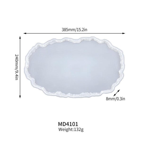 H050c09c0d771425183e1ec8aaa09e9b5i.jpg Drusy Coaster Resin Mold | Geode Epoxy Silicone Mold for Cup Mats, Fruit Tray & DIY Home Decoration Casting