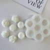 7-Cavity 3D Austin Rose & Peony Silicone Mold | DIY Soap, Candle Wax & Craft Making Mold | Flexible Flower Design