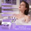 Organic Lavender Soap | Aromatherapy Relaxing Soap | Deep Cleansing & Moisturizing for Dry & Sensitive Skin