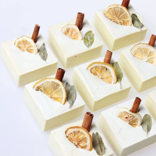 H716025f313b64b6d8a57f25cf8b7d337t.jpg Cinnamon Lemon Natural Aromatherapy Soap 100g | Organic Handmade Brightening & Refreshing Body Soap