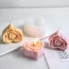 Rose Flower Heart Silicone Mold | DIY Candle, Soap & Cake Decoration Mold | Wedding & Valentine Craft Tool