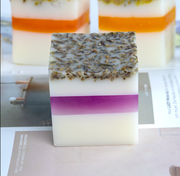 Private Label Natural Handmade Petal Soap | Dried Flower Brightening Facial & Body Soap | Gentle Cleansing Bath Bar