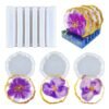 Ha3a44ea138084750be96f962e716a43br.jpg Drusy Coaster Resin Mold | Geode Epoxy Silicone Mold for Cup Mats, Fruit Tray & DIY Home Decoration Casting