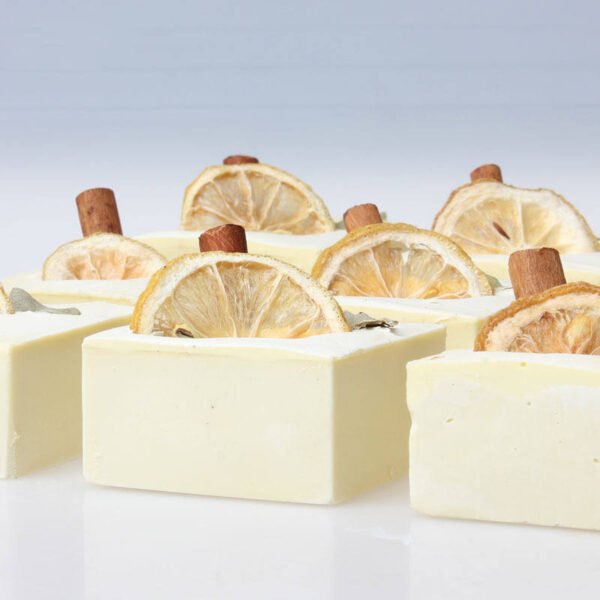 Hb7867cdce53648068af7ad496cac831ek.jpg Cinnamon Lemon Natural Aromatherapy Soap 100g | Organic Handmade Brightening & Refreshing Body Soap