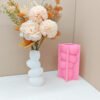 Cobblestone Flower Pot Silicone Mold | Pebble Cement Planter Mold | Resin, Concrete & Gypsum DIY Craft Mold