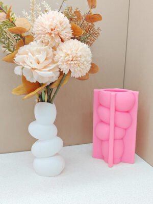 Hbd98edbde9144f6796b1a87be862cbb3N.jpg Cobblestone Flower Pot Silicone Mold | Pebble Cement Planter Mold | Resin, Concrete & Gypsum DIY Craft Mold