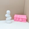 Cobblestone Flower Pot Silicone Mold | Pebble Cement Planter Mold | Resin, Concrete & Gypsum DIY Craft Mold