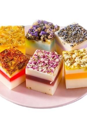 Hdafbcaa800494253af34a020fdcabb91M.jpg Private Label Natural Handmade Petal Soap | Dried Flower Brightening Facial & Body Soap | Gentle Cleansing Bath Bar