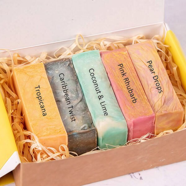 Handmade Vegan Botanical Soap Set | Floral Scent Natural Soap | Eco-Friendly Skincare Gift for Women