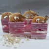 Rose Flower Scrub Soap with Pink Himalayan Salt & Essential Oil | Loofah Exfoliating Handmade Soap | Halal Body & Bath Gift