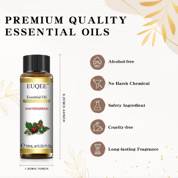 cn-11134207-7r98o-lqbt0vjq7sc5c3.webp EUQEE 10ml Wintergreen Essential Oil Set | Aromatherapy Oils for Humidifier, DIY Candles & Diffuser