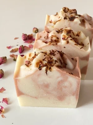 fe9af02d44c63094e01a12a8351f2693.webp Rose Pink Clay Handmade Soap | Natural Brightening & Oil Control Face & Body Soap