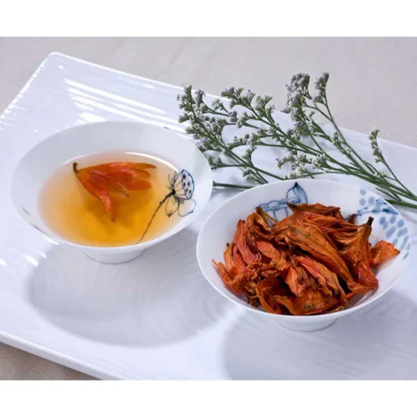 High Quality Natural Dried Lily Flower Tea | Teh Bunga Lily Kering Semula Jadi | Herbal Floral Tea for Wellness & Relaxation