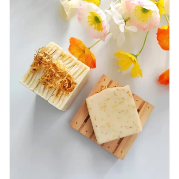 Calendula Infused Handmade Soap 120g ± | Cold Process Natural Soap | Gentle Soothing Face & Body Care