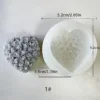 Love Rose Heart Silicone Mold | Fondant Chocolate Soap & Cake Decoration Mold | DIY Mousse Baking Tool